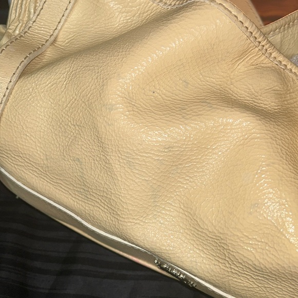 Burberry Cream Patent Leather Crossbody/ Hand Bag- Vintage Project Piece - Picture 8 of 17